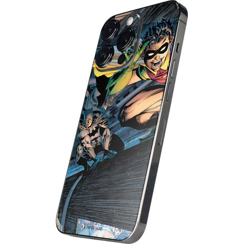 DC Comics Batman All Star Batman & Robin, The Boy Wonder ( Batman & Robin in Action) By Jim Lee iPhone 14 Pro Skin